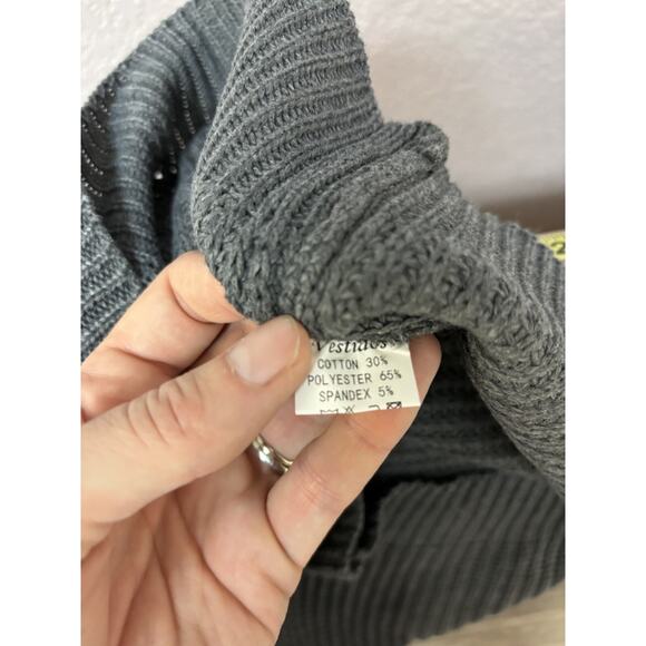 C+D+M Womens Sweater Size Medium Long Sleeve Pullover Gray New Casual Knit - Picture 11 of 15